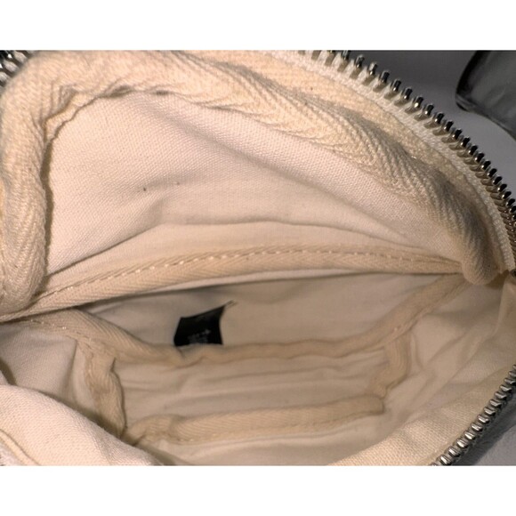 John Galt Brandy Melville White Multi Zippered Made In Italy Belt Bag Fanny Pack - Picture 8 of 13